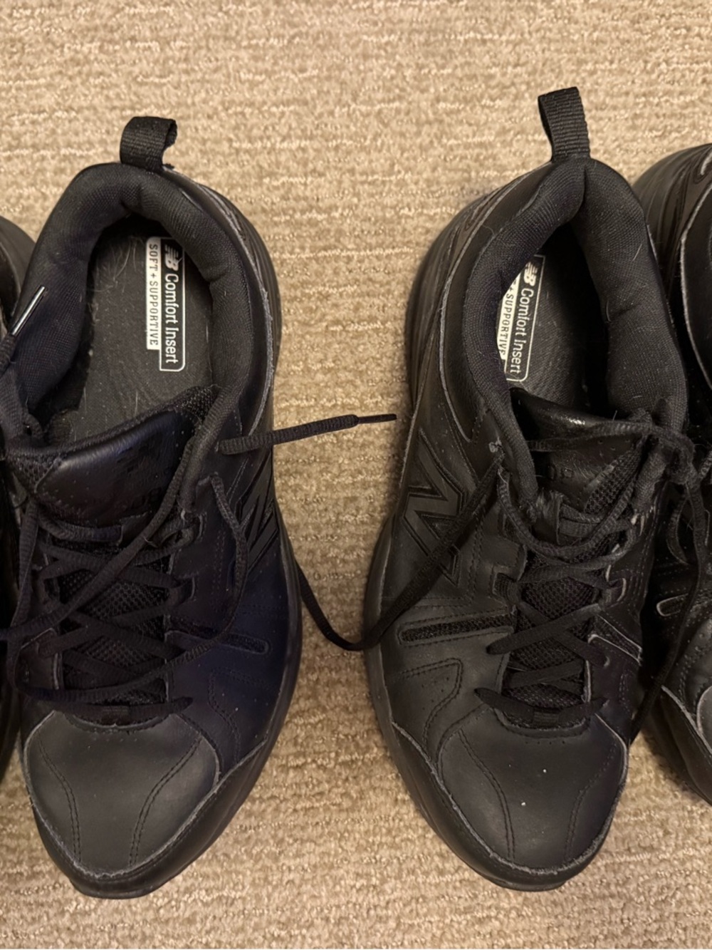 Men's New Balance Black Comfort Support Lace-Up Sneakers 2 pairs